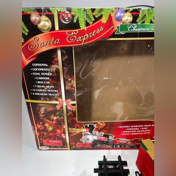 Santa Express Christmas Train Set 27 Pieces Complete  Sounds Songs Headlights - Picture 13 of 14